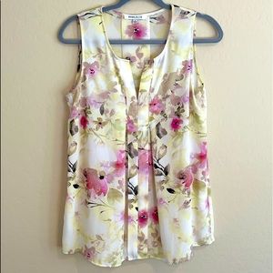 Rose & Olive Sleeveless Blouse
